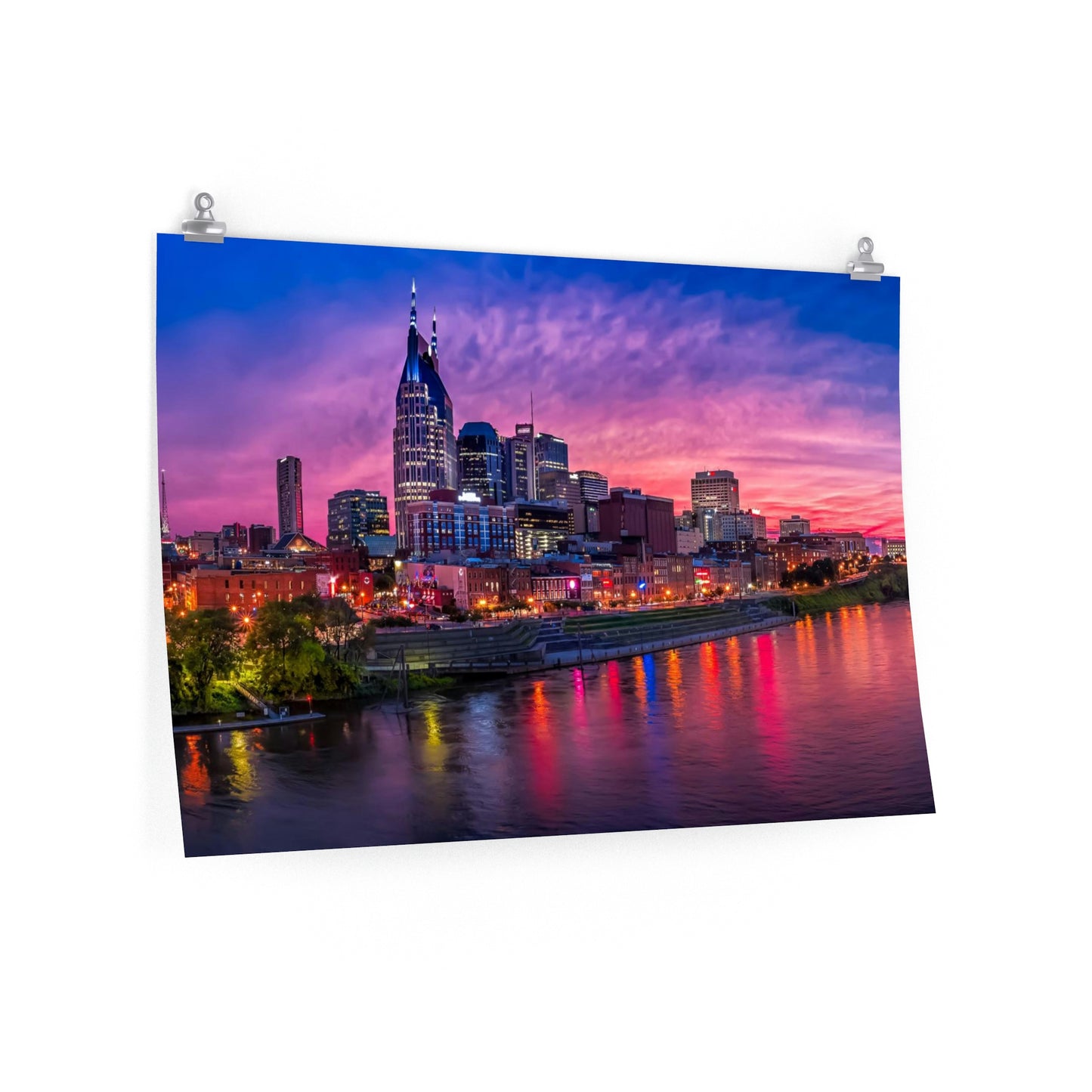 Nashville Skyline Premium Matte horizontal poster