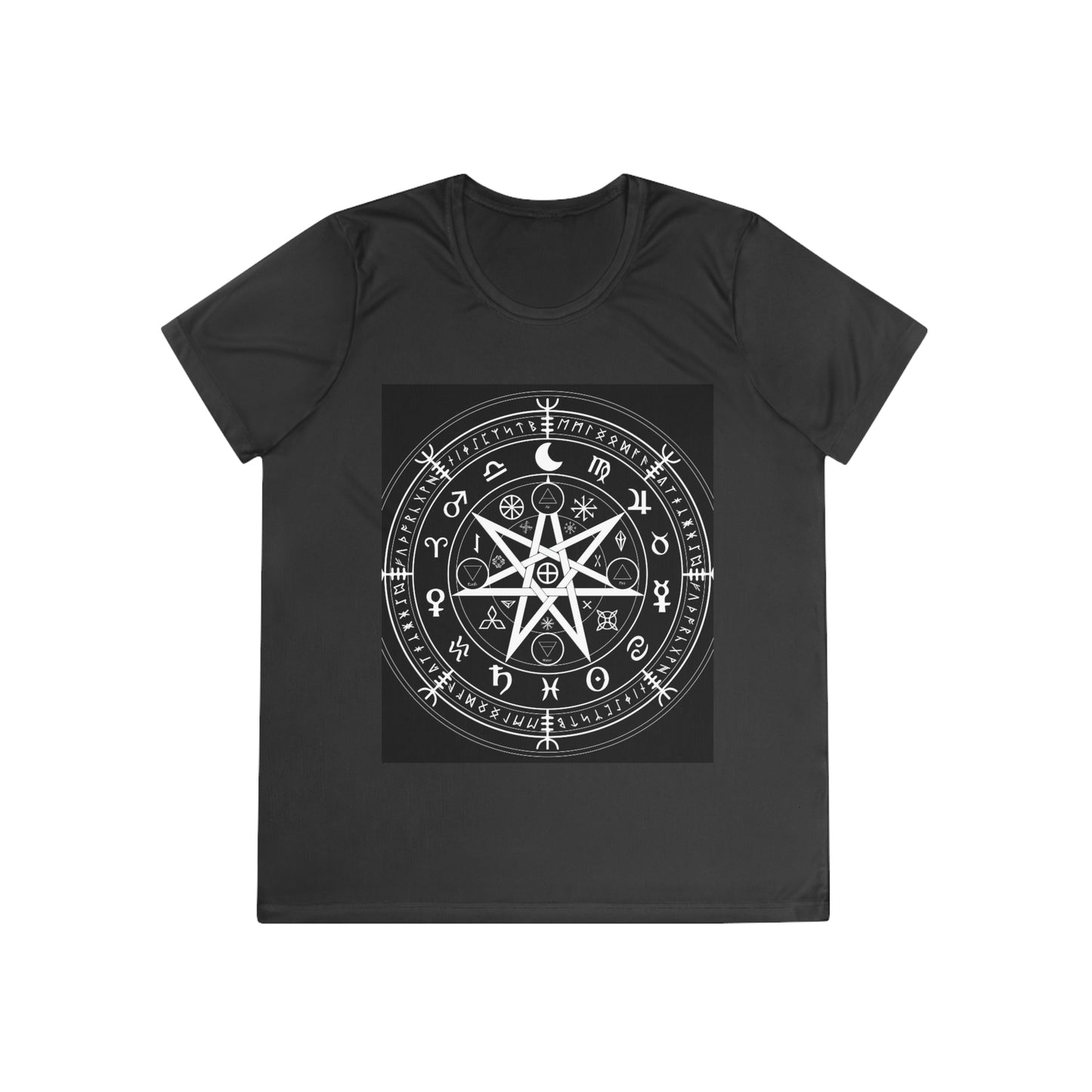 Wicca Protection Symbol Ladies Competitor Tee