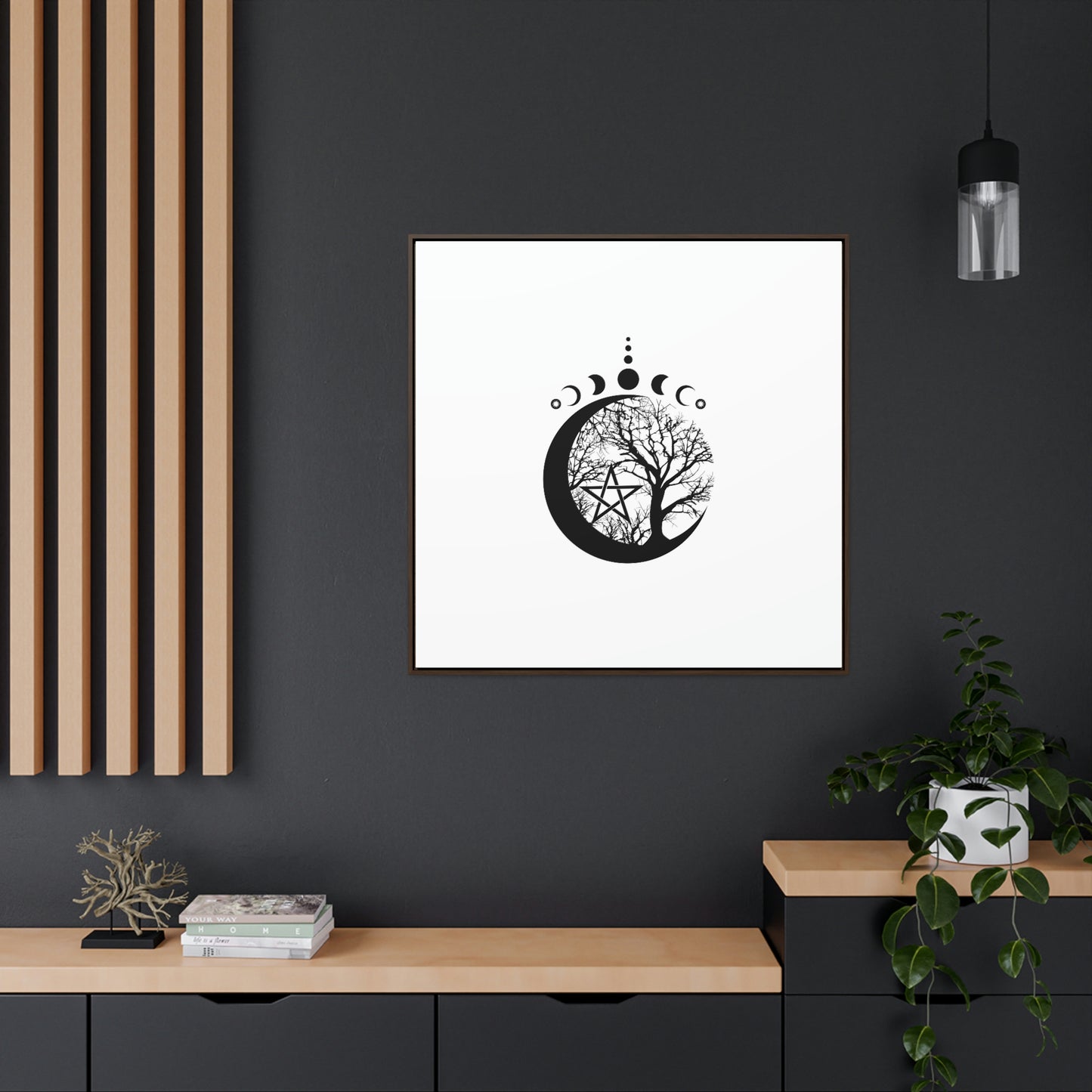Gallery Canvas Wraps, Square Frame Wicca Design