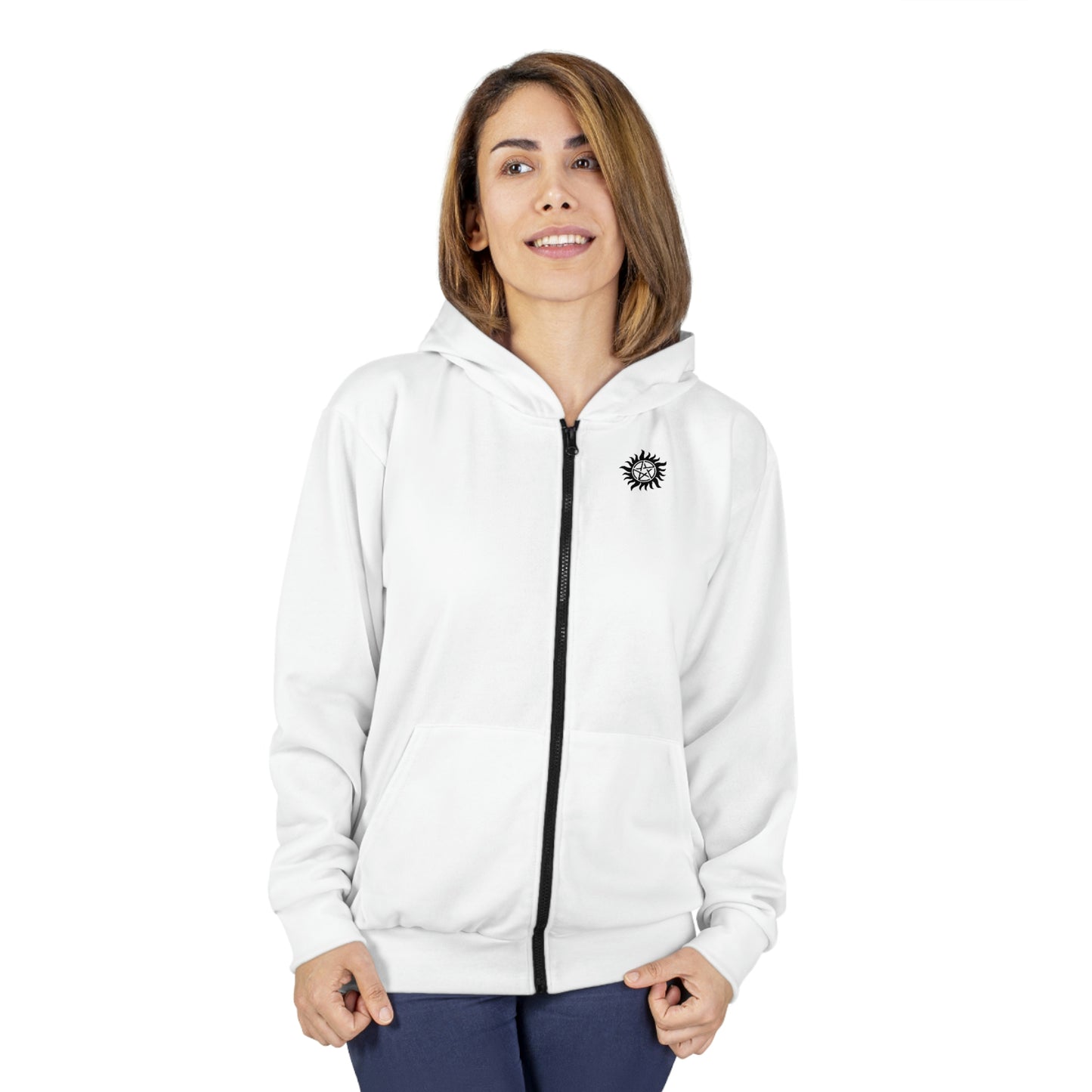 AOP Unisex Zip Hoodie USA Printed