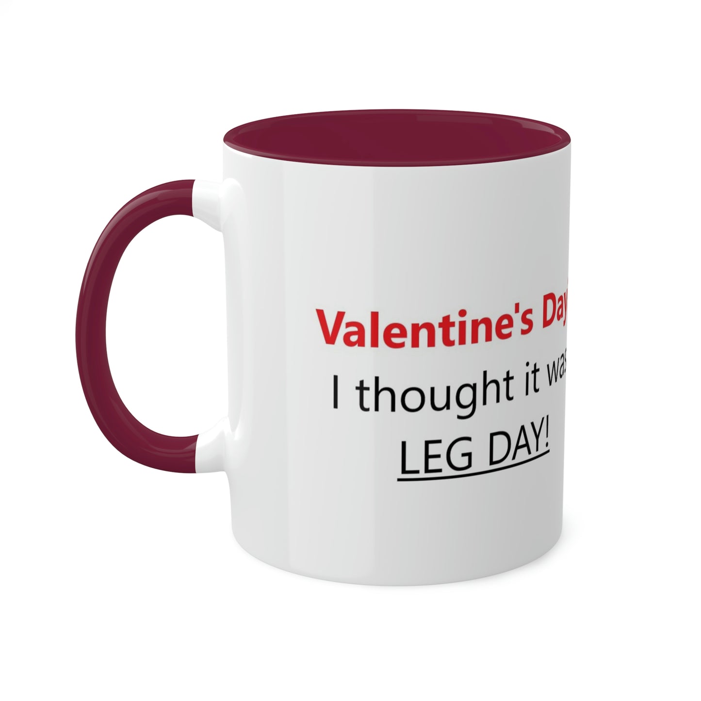 Funny Gym Person's Valentine's Gift Colorful Mugs, 11oz