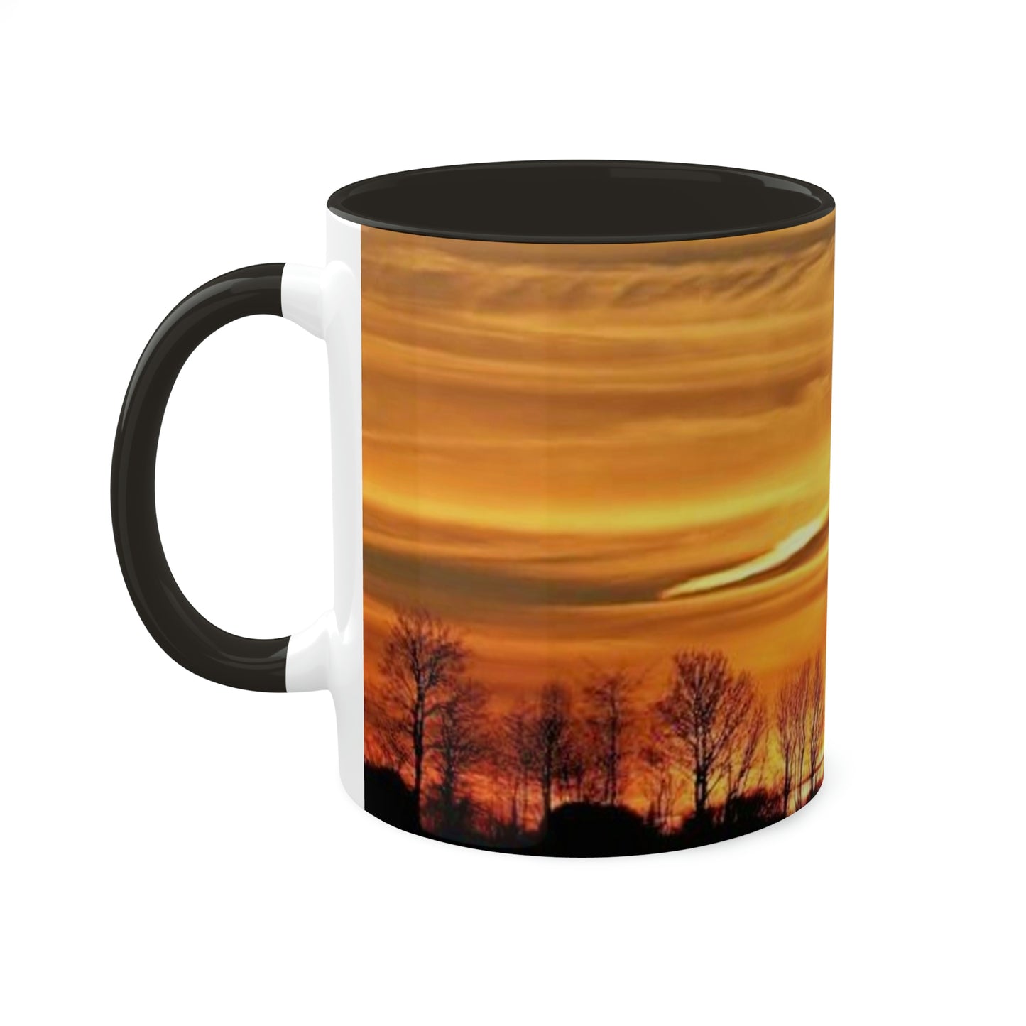 Beautiful Sunset Scene Colorful Mug, 11 oz