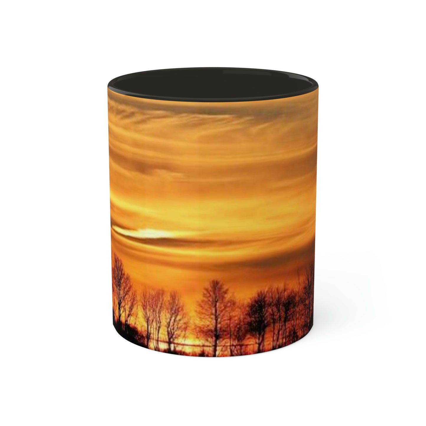 Beautiful Sunset Scene Colorful Mug, 11 oz