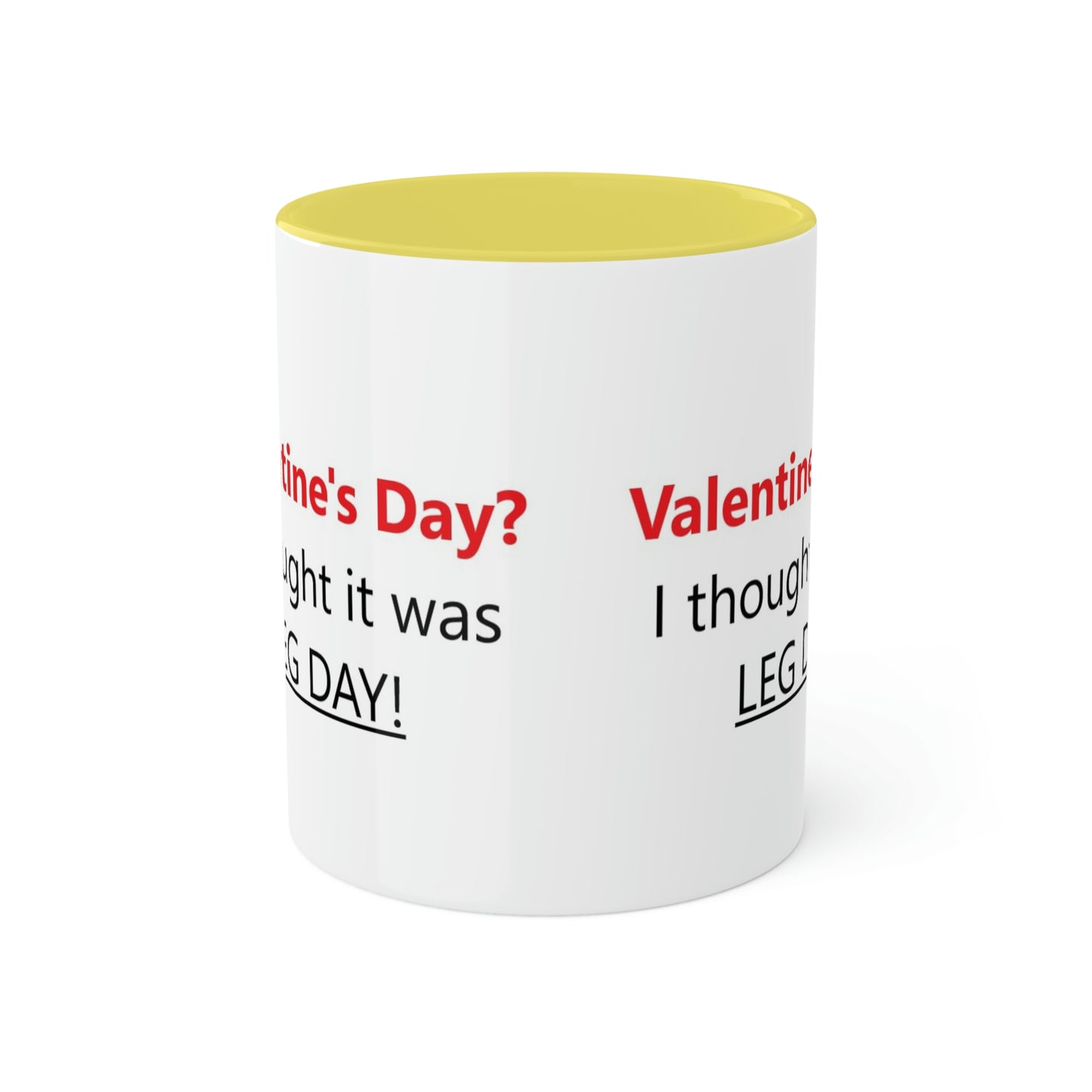 Funny Gym Person's Valentine's Gift Colorful Mugs, 11oz