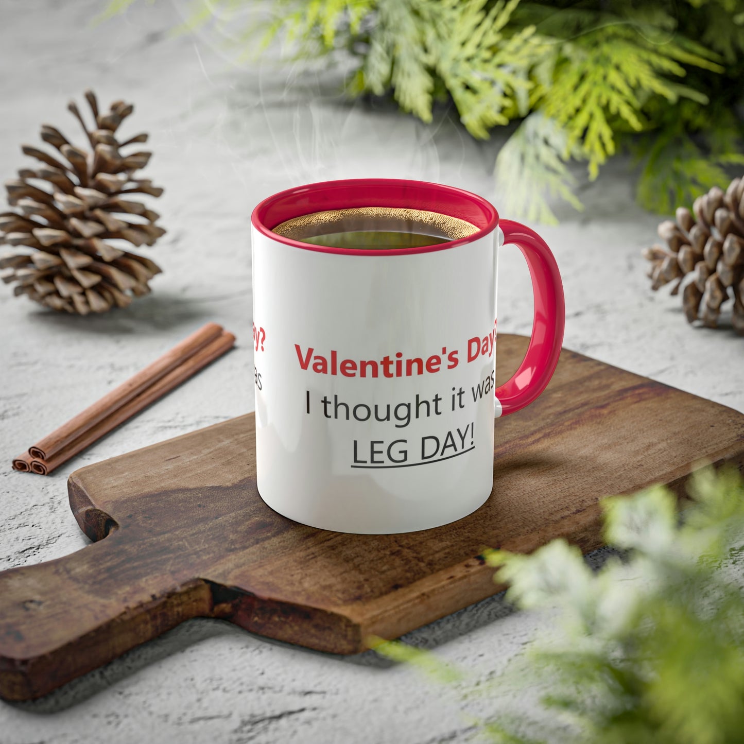 Funny Gym Person's Valentine's Gift Colorful Mugs, 11oz