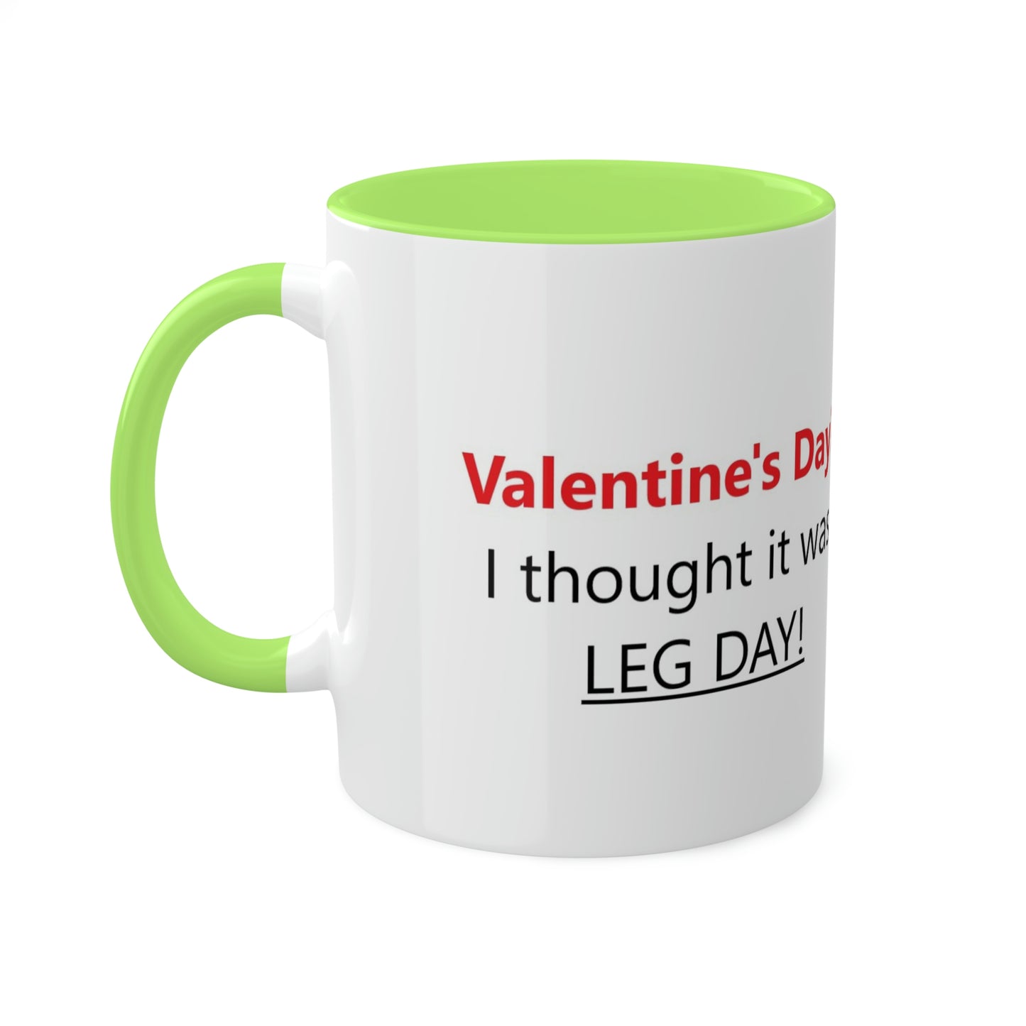 Funny Gym Person's Valentine's Gift Colorful Mugs, 11oz