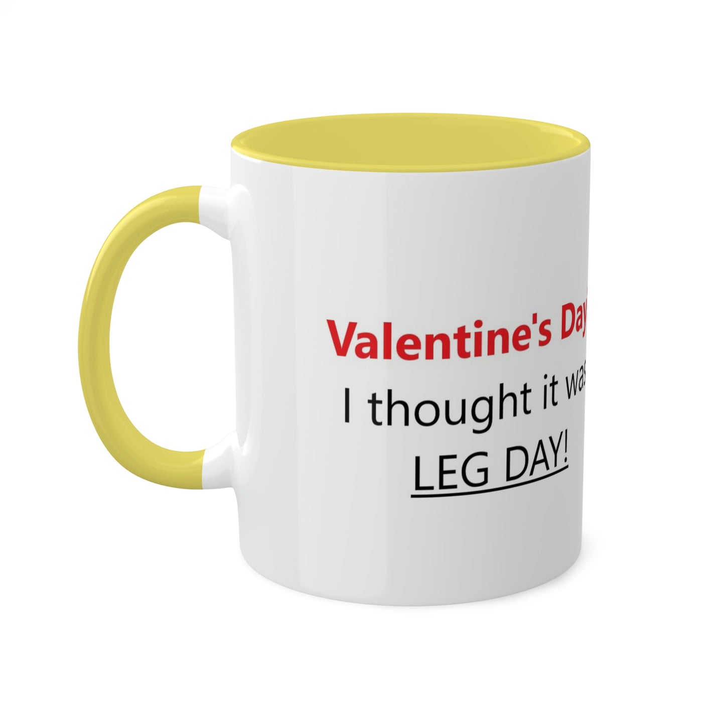Funny Gym Person's Valentine's Gift Colorful Mugs, 11oz