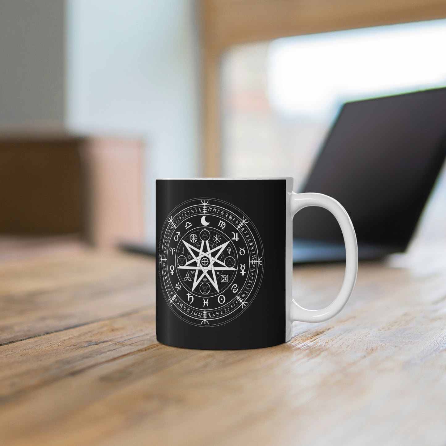Witch Protection Symbol Ceramic Coffee Cups, 11oz, 15oz - UK