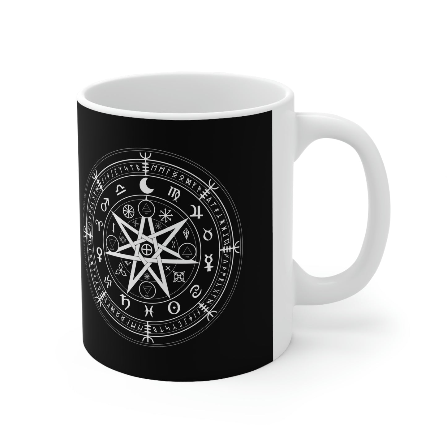 Witch Protection Symbol Ceramic Coffee Cups, 11oz, 15oz - UK