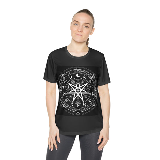 Wicca Protection Symbol Ladies Competitor Tee