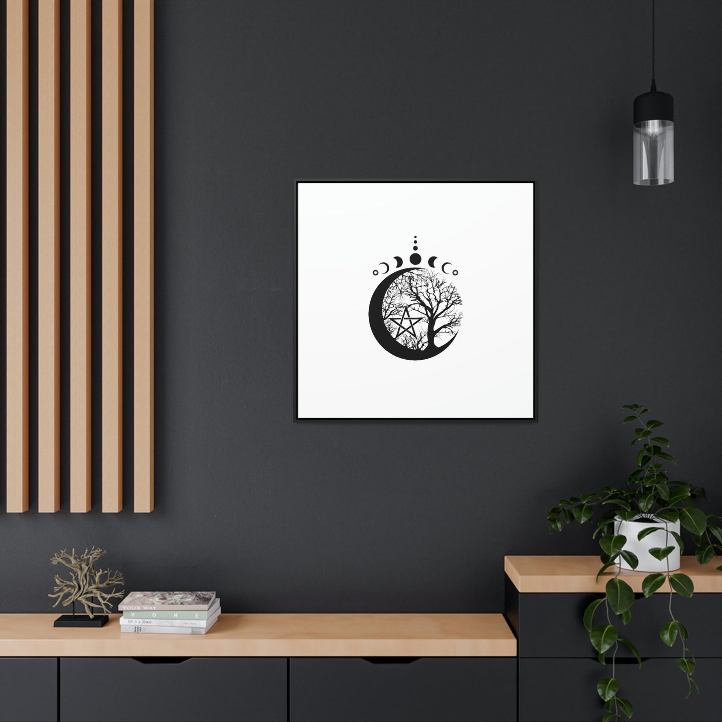 Gallery Canvas Wraps, Square Frame Wicca Design