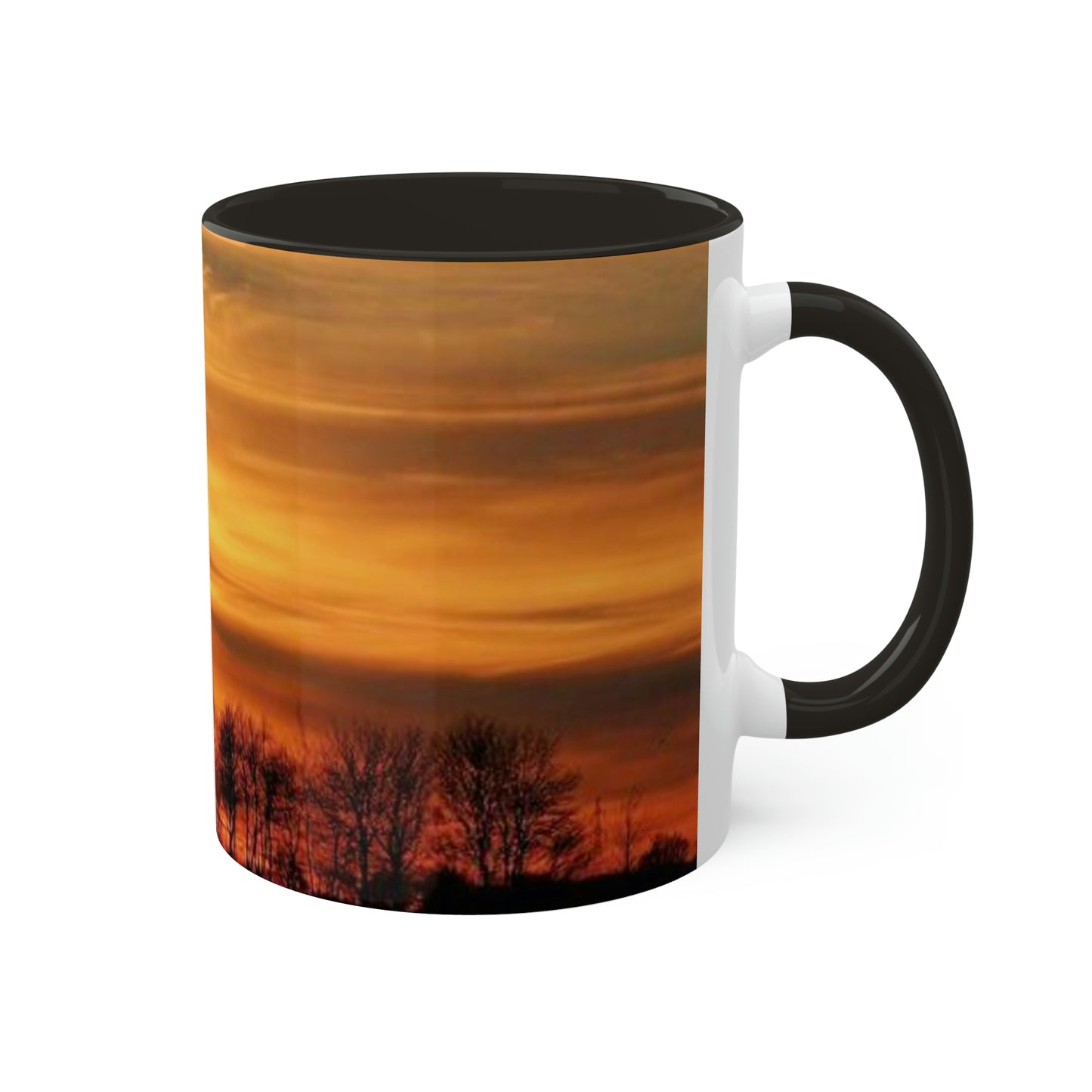 Beautiful Sunset Scene Colorful Mug, 11 oz