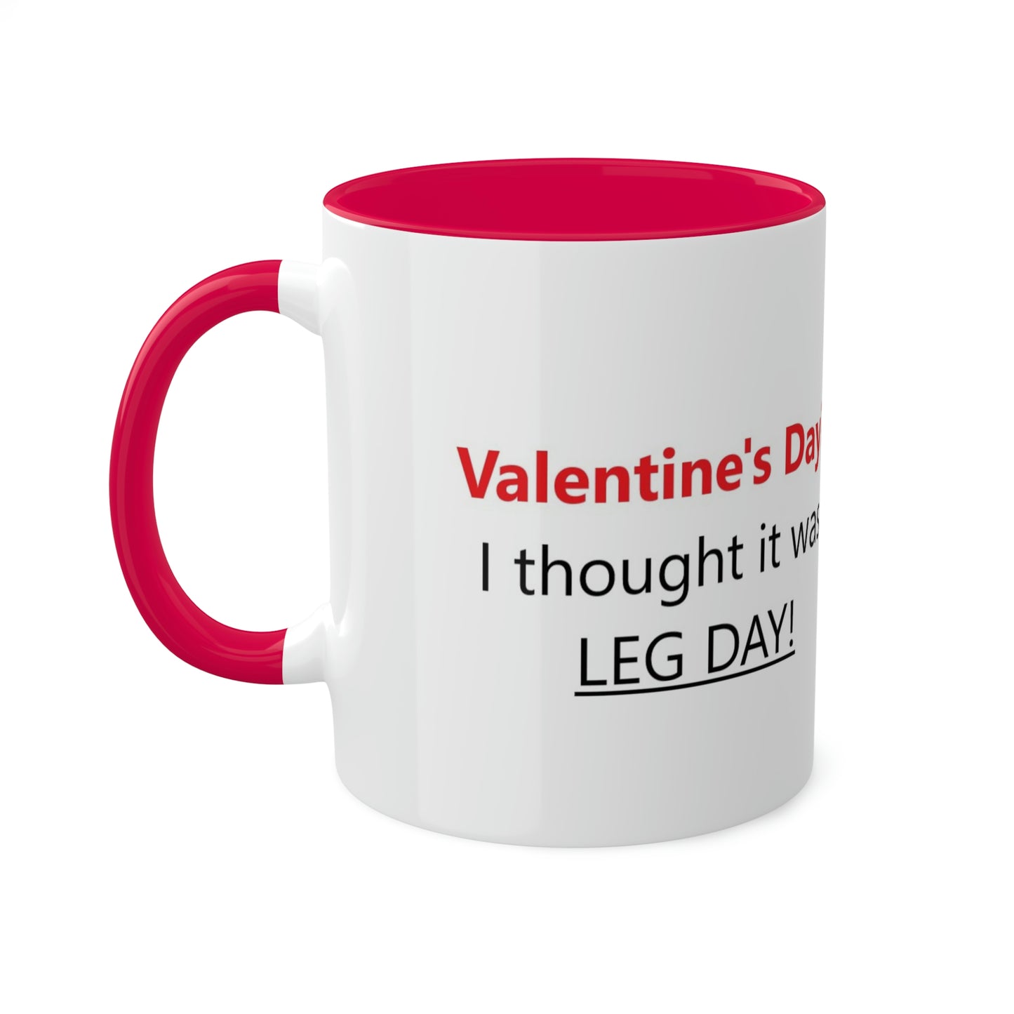 Funny Gym Person's Valentine's Gift Colorful Mugs, 11oz