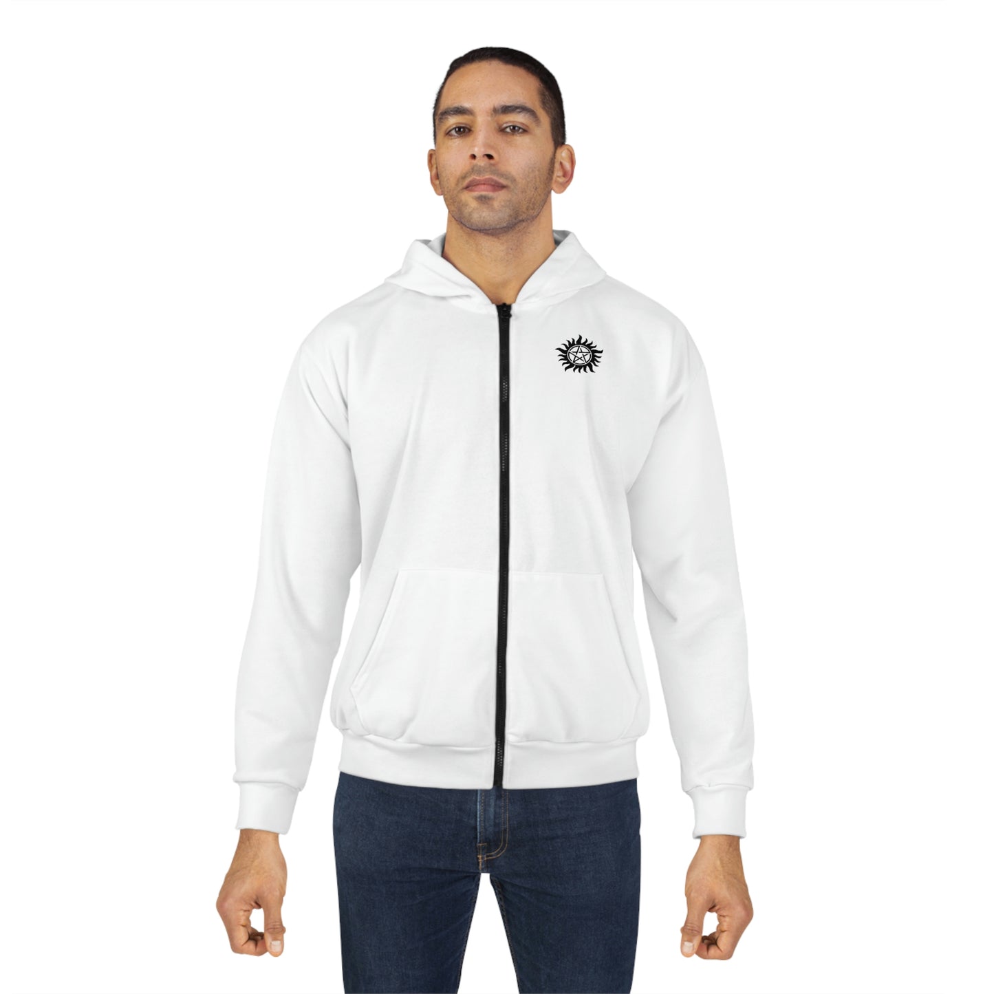 AOP Unisex Zip Hoodie USA Printed
