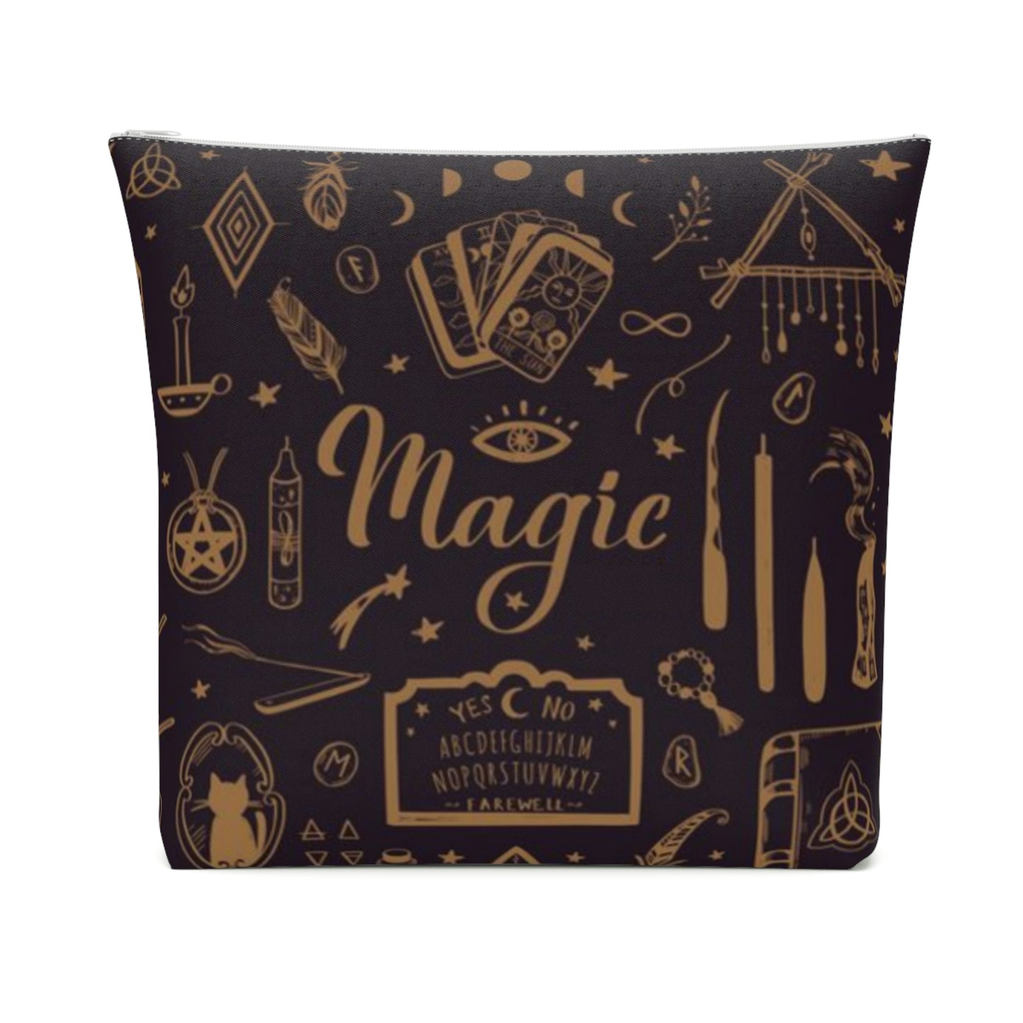 Witchy Gift Magic Design Cotton Cosmetic Bag
