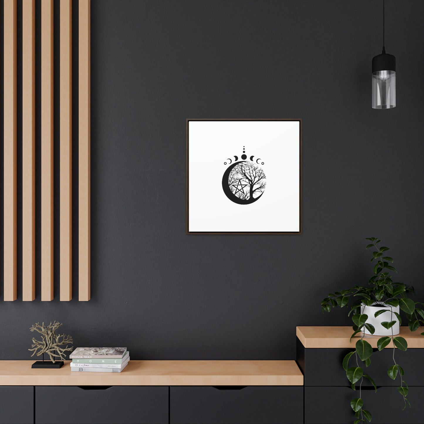 Gallery Canvas Wraps, Square Frame Wicca Design