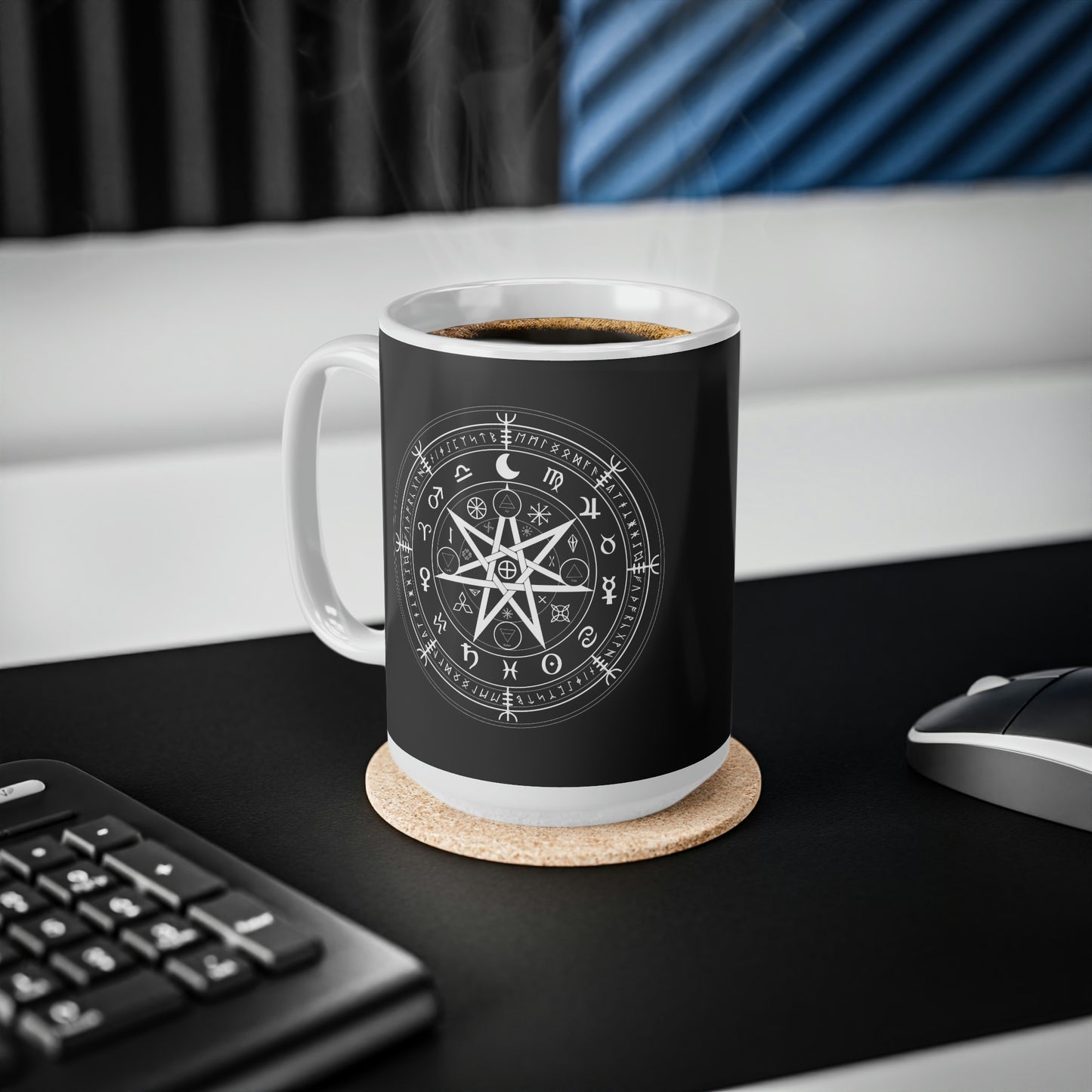 Witch Protection Symbol Ceramic Coffee Cups, 11oz, 15oz - UK