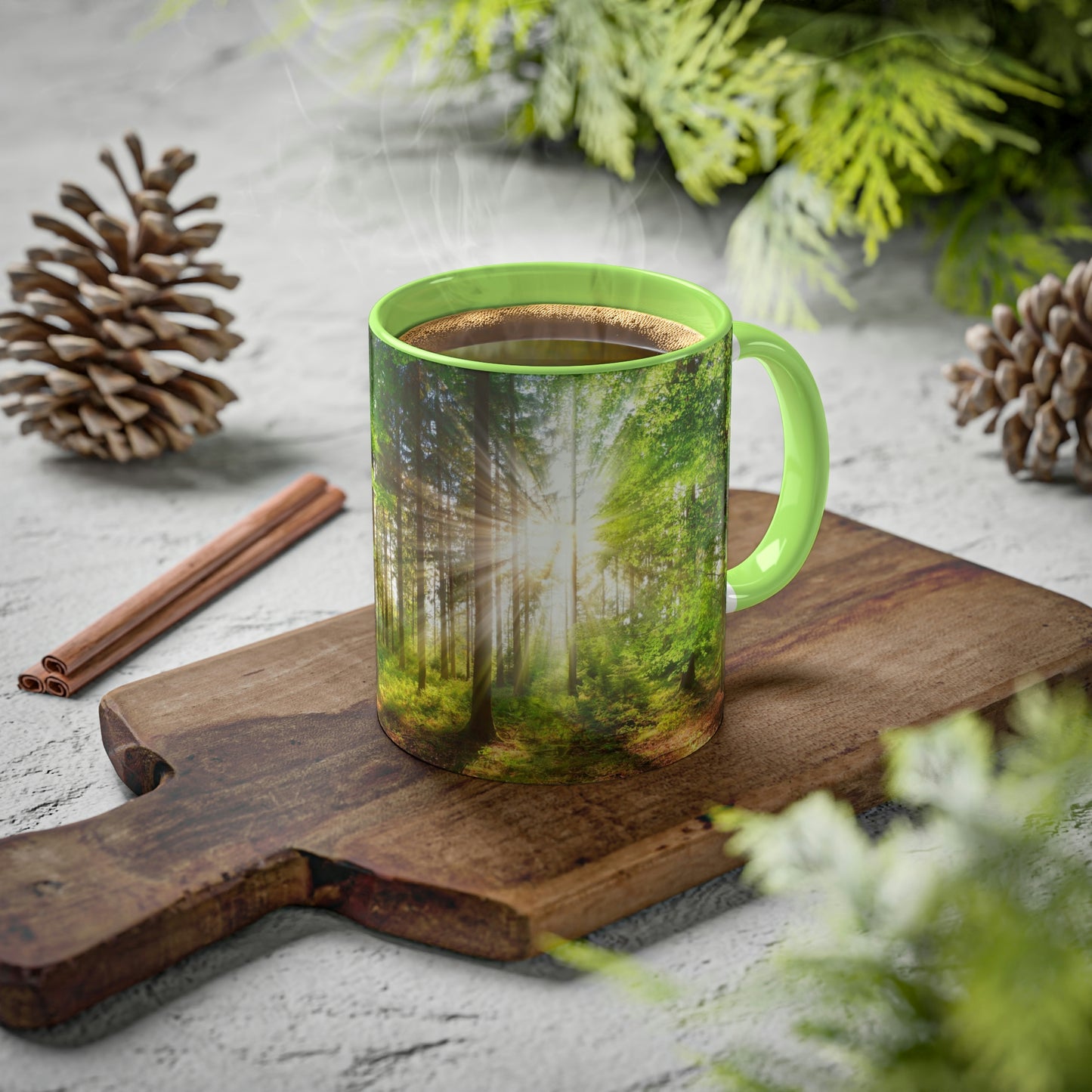 Beautiful Forest Colorful Mug, 11 oz