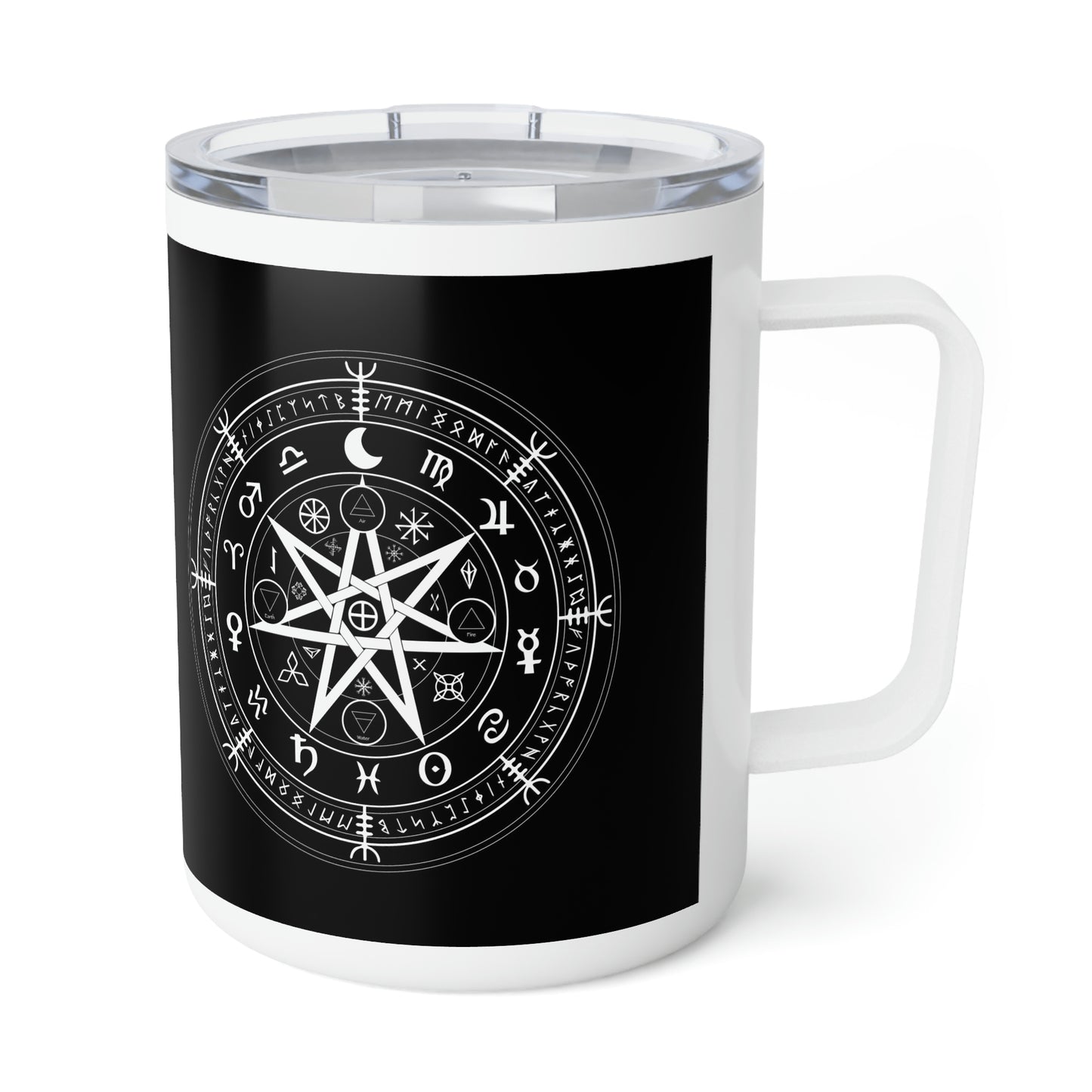 Wicca Protection Symbol Insulated Coffee Mug, 10oz