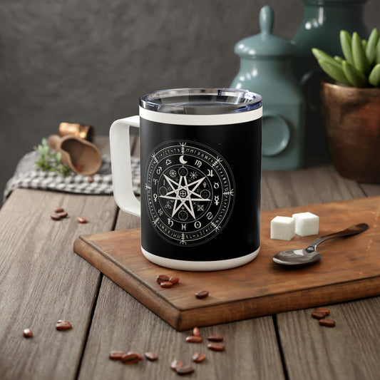 Wicca Protection Symbol Insulated Coffee Mug, 10oz