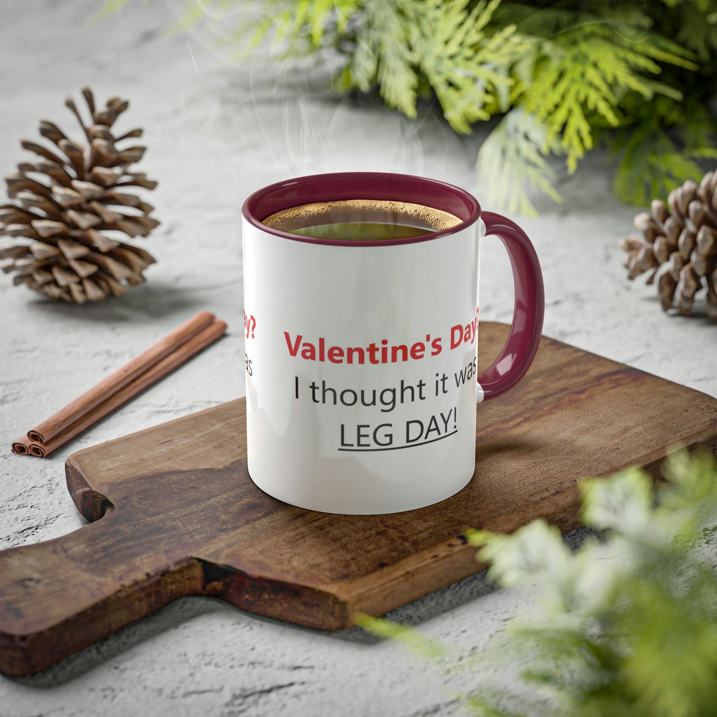 Funny Gym Person's Valentine's Gift Colorful Mugs, 11oz