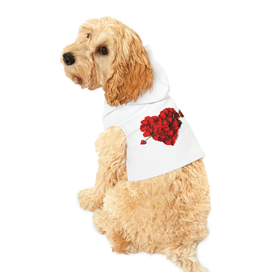 Dog Hoodie Roses