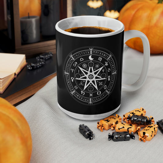 Witch Protection Symbol Ceramic Coffee Cups, 11oz, 15oz - UK