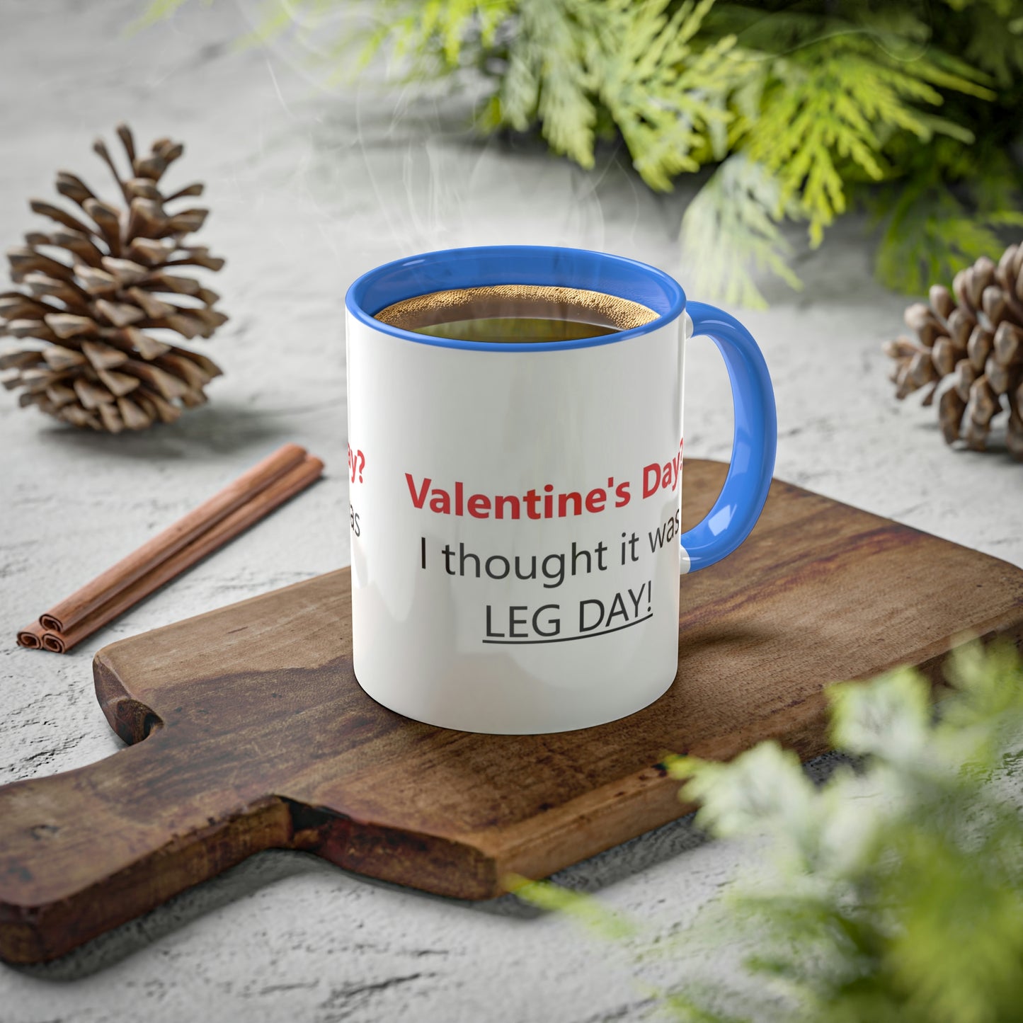 Funny Gym Person's Valentine's Gift Colorful Mugs, 11oz