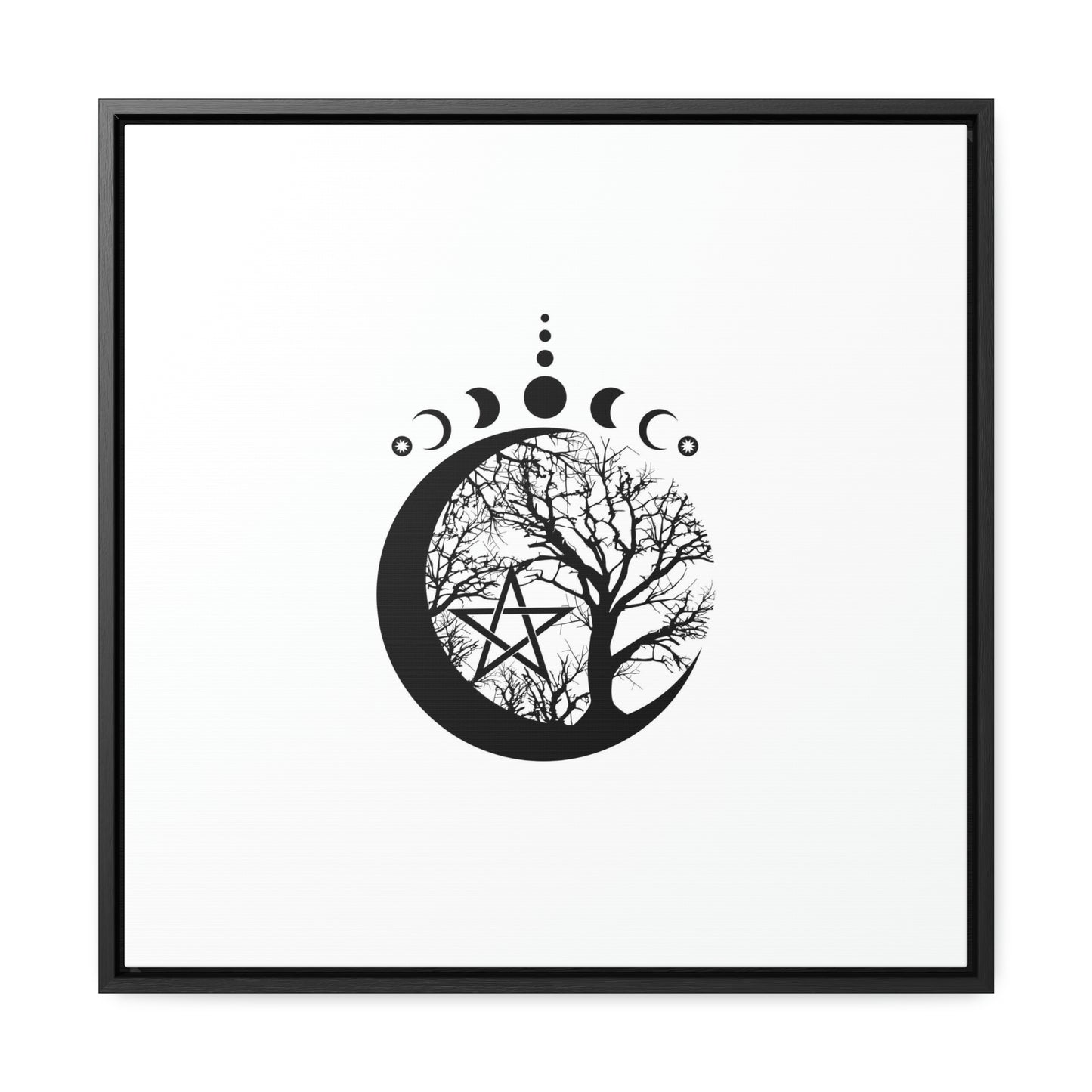 Gallery Canvas Wraps, Square Frame Wicca Design