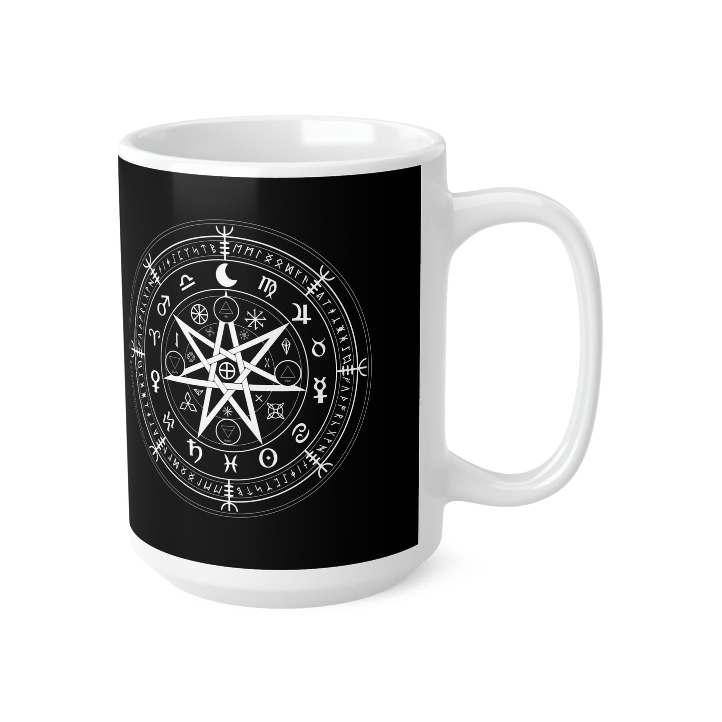 Witch Protection Symbol Ceramic Coffee Cups, 11oz, 15oz - UK