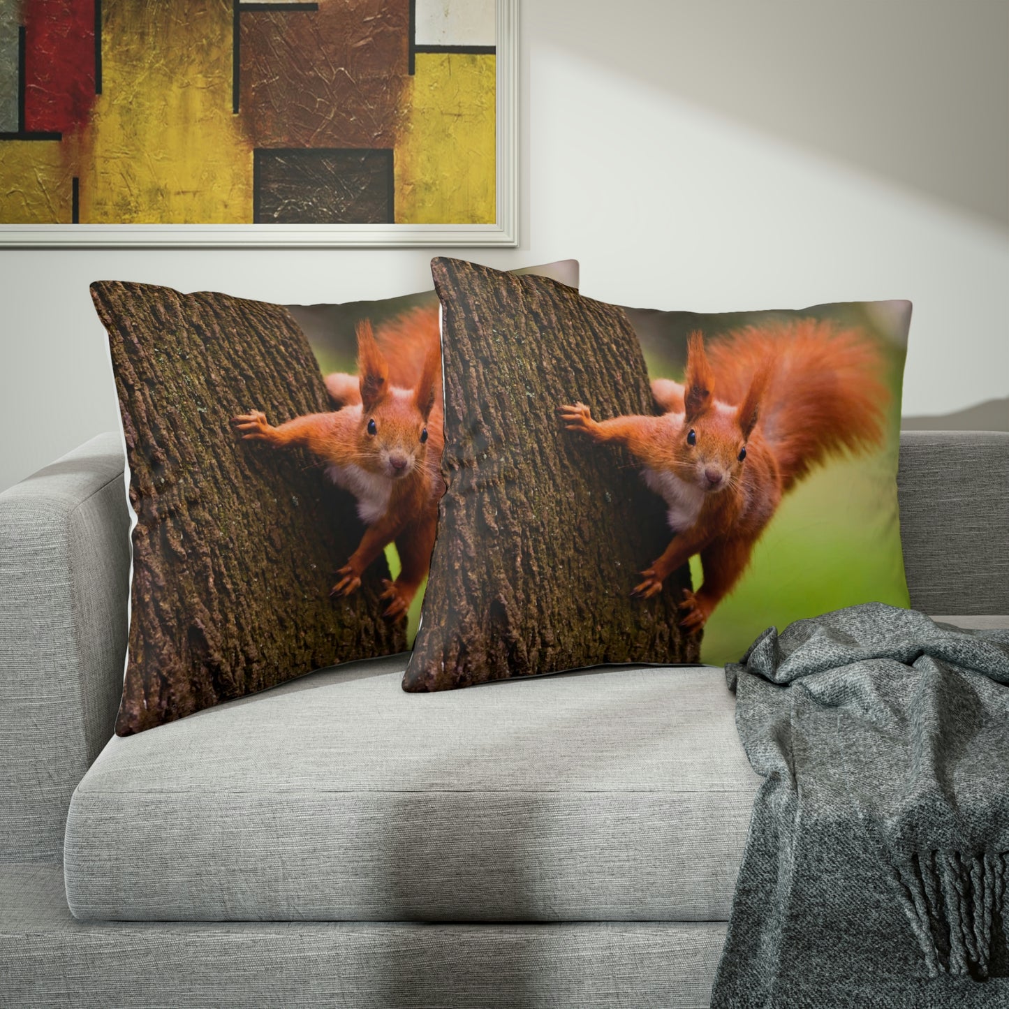 Beautiful Red Squirrel Pillow Sham