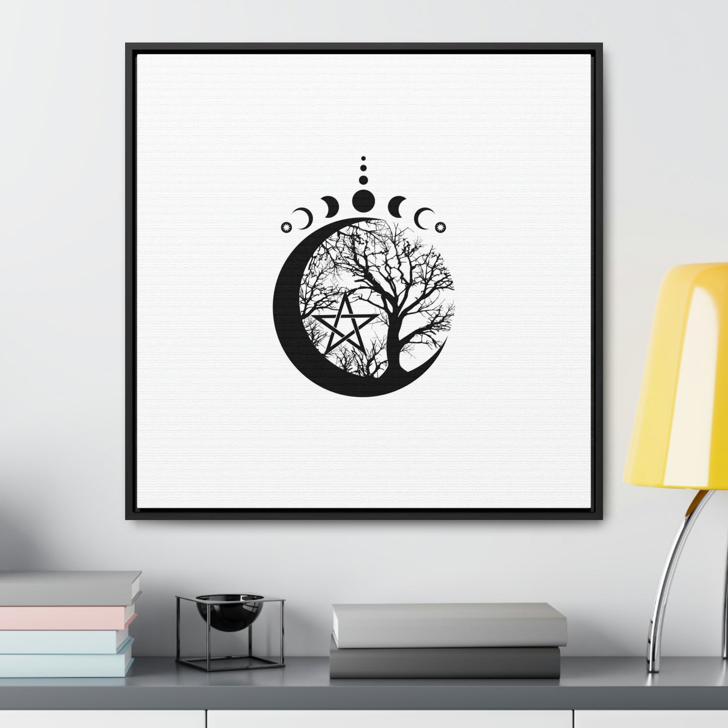 Gallery Canvas Wraps, Square Frame Wicca Design