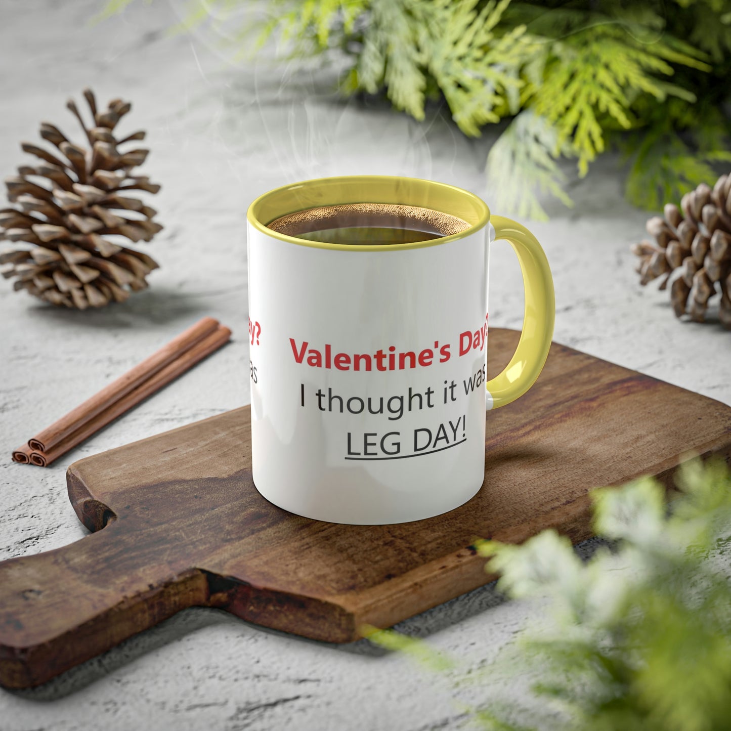Funny Gym Person's Valentine's Gift Colorful Mugs, 11oz