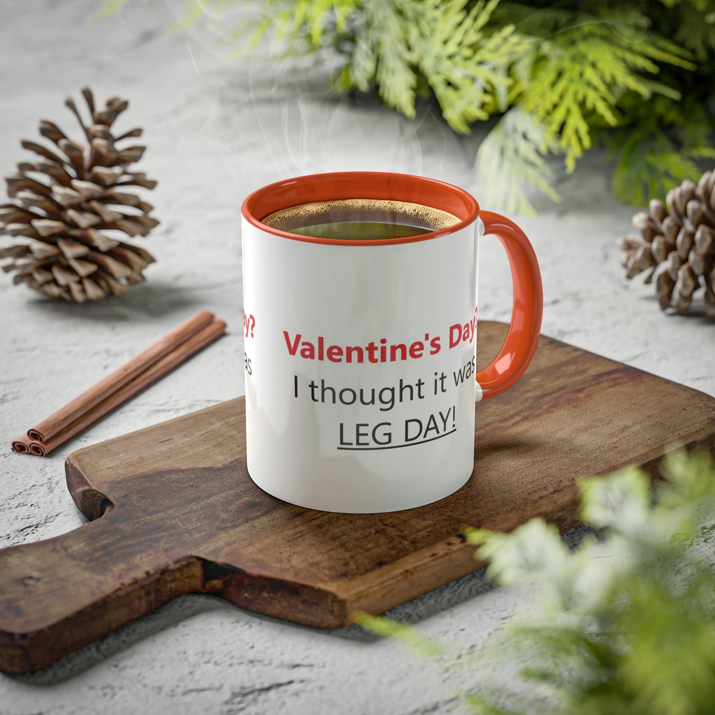 Funny Gym Person's Valentine's Gift Colorful Mugs, 11oz