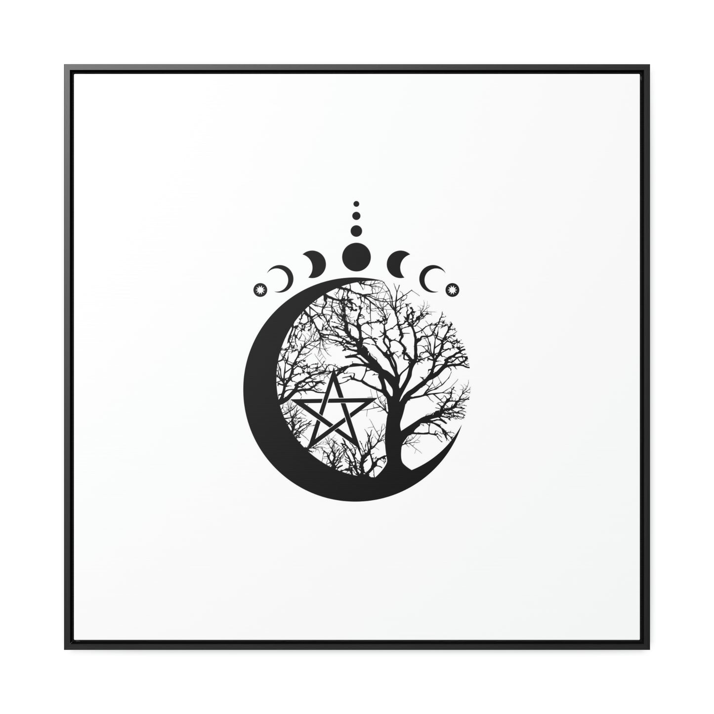 Gallery Canvas Wraps, Square Frame Wicca Design
