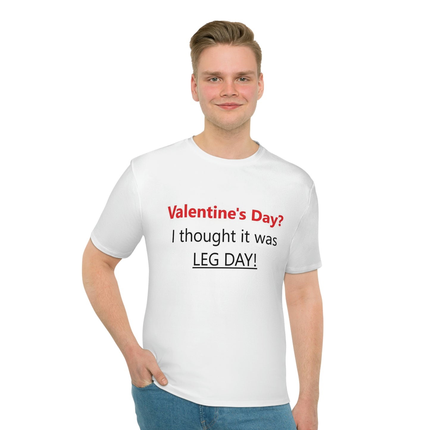 Funny Gym Valentine's Day Men's Loose T-shirt - USA Printed