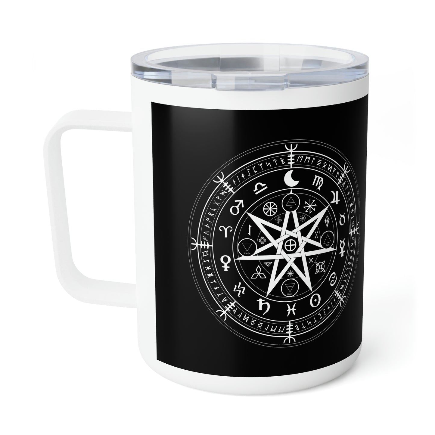 Wicca Protection Symbol Insulated Coffee Mug, 10oz