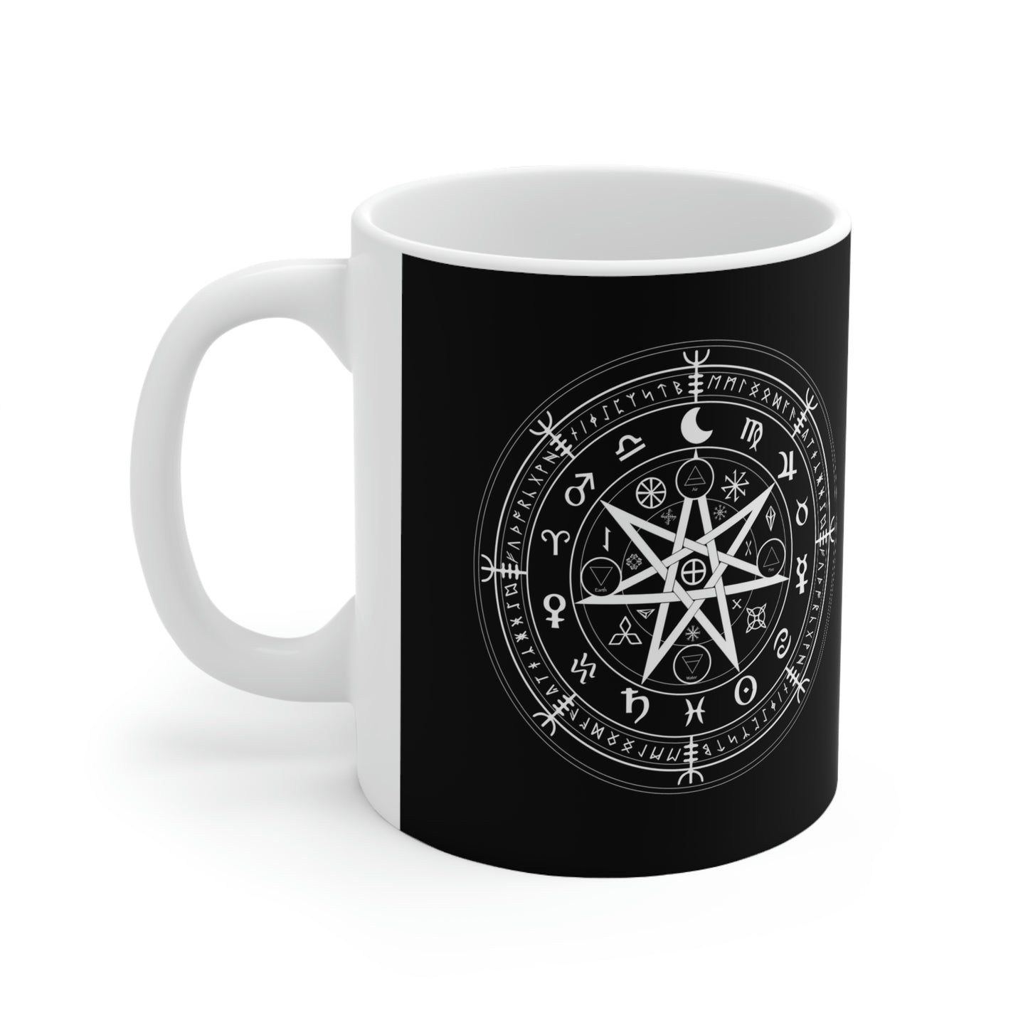 Witch Protection Symbol Ceramic Coffee Cups, 11oz, 15oz - UK