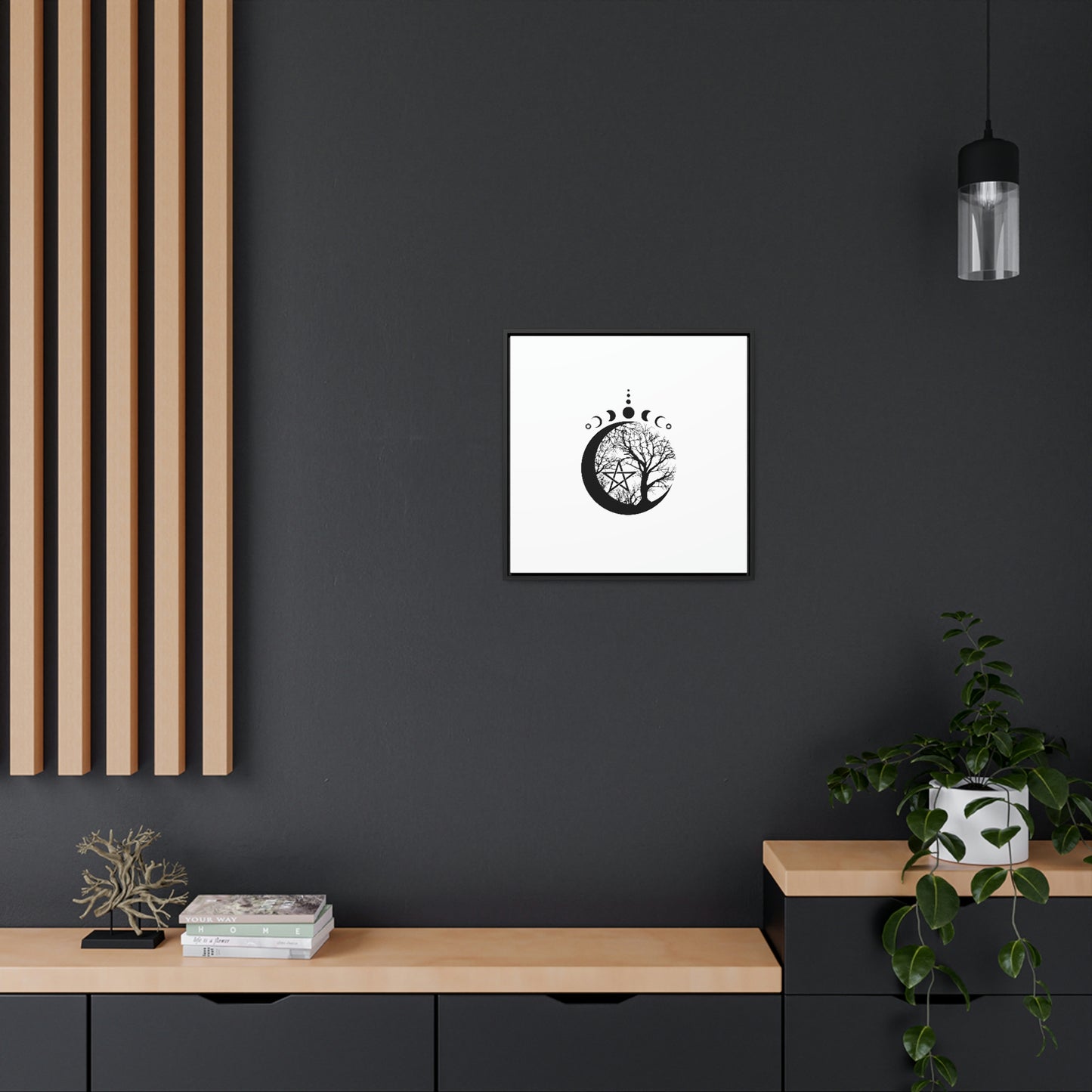 Gallery Canvas Wraps, Square Frame Wicca Design