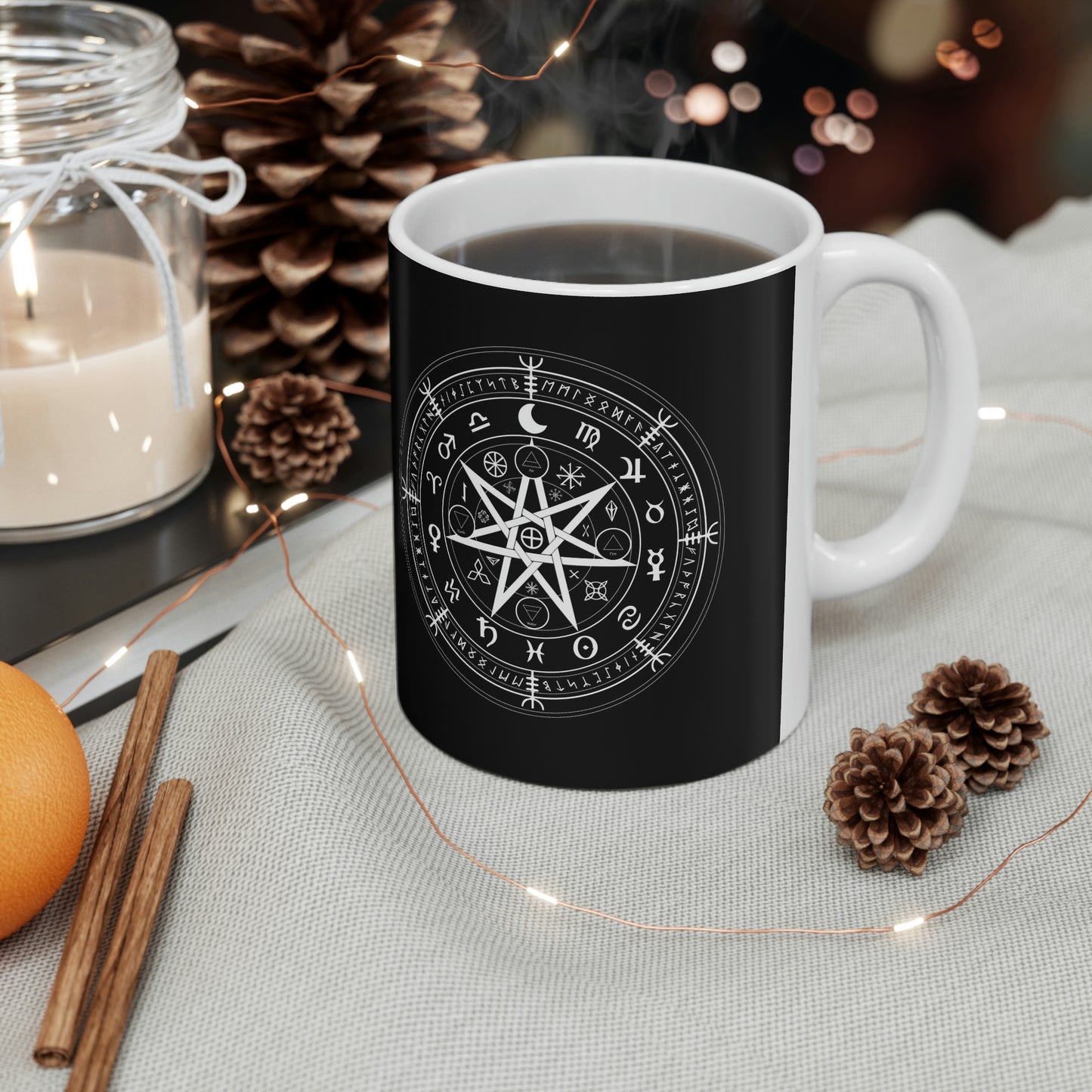 Witch Protection Symbol Ceramic Coffee Cups, 11oz, 15oz - UK