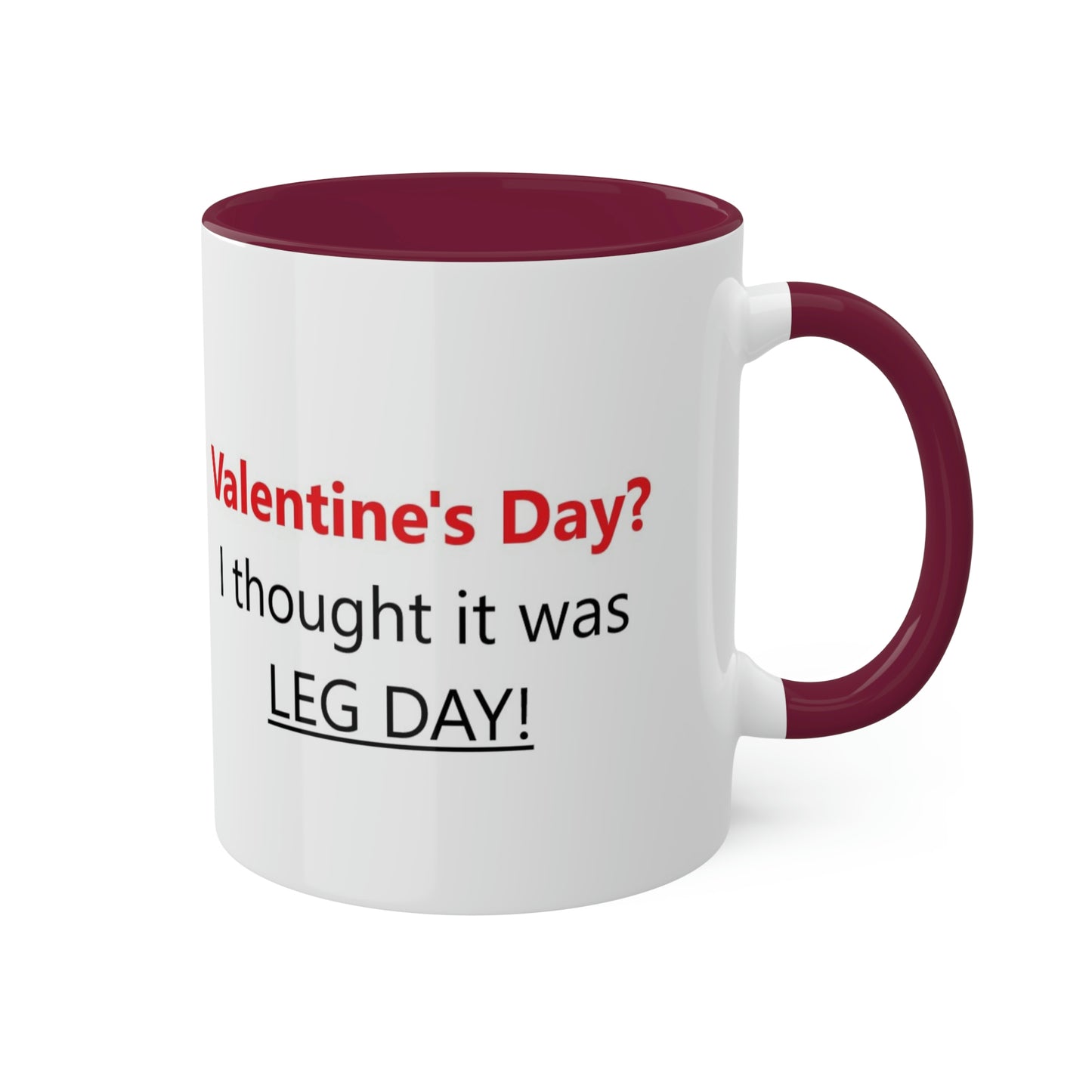 Funny Gym Person's Valentine's Gift Colorful Mugs, 11oz