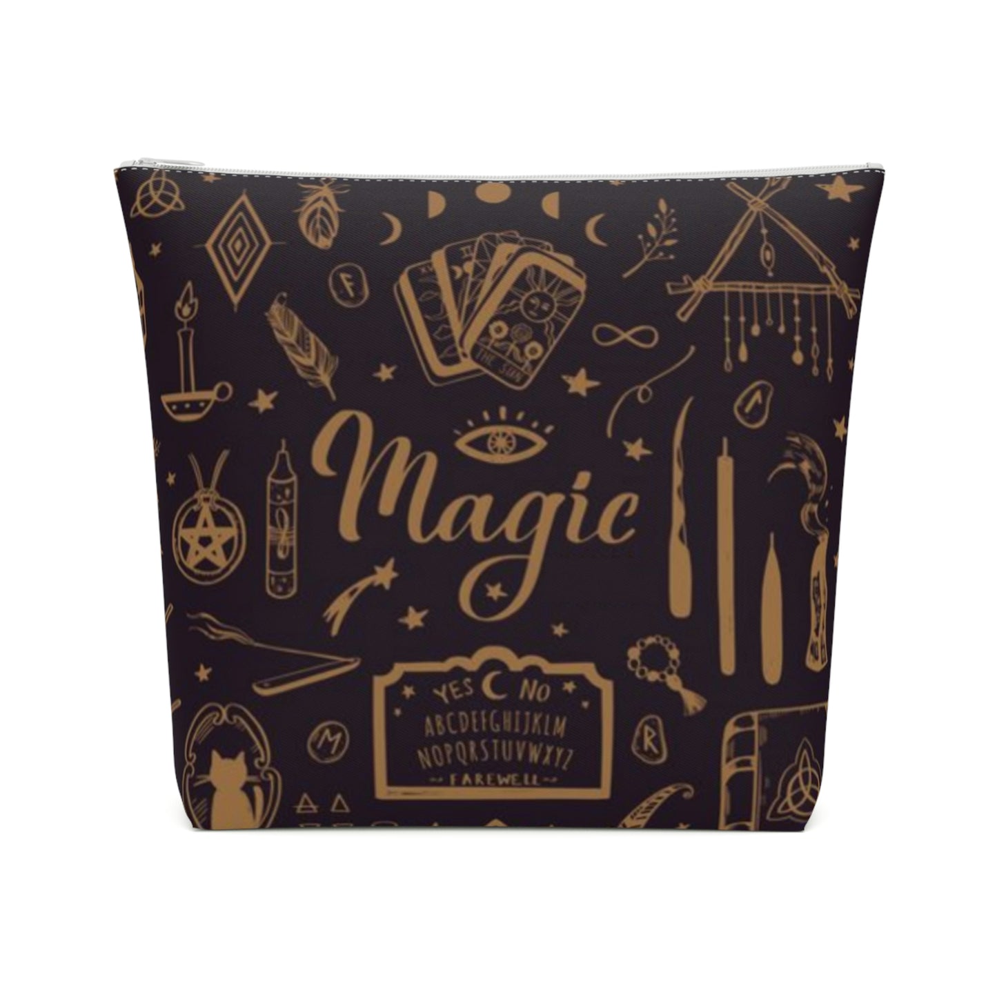 Witchy Gift Magic Design Cotton Cosmetic Bag